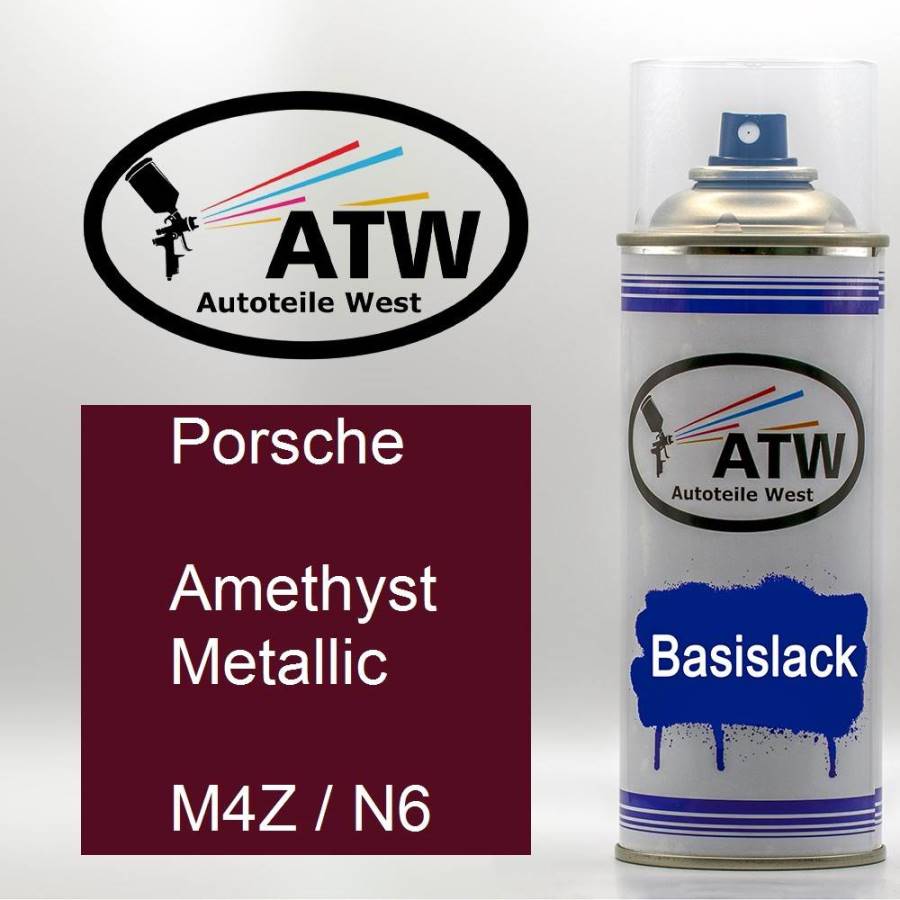 Porsche, Amethyst Metallic, M4Z / N6: 400ml Sprühdose, von ATW Autoteile West.